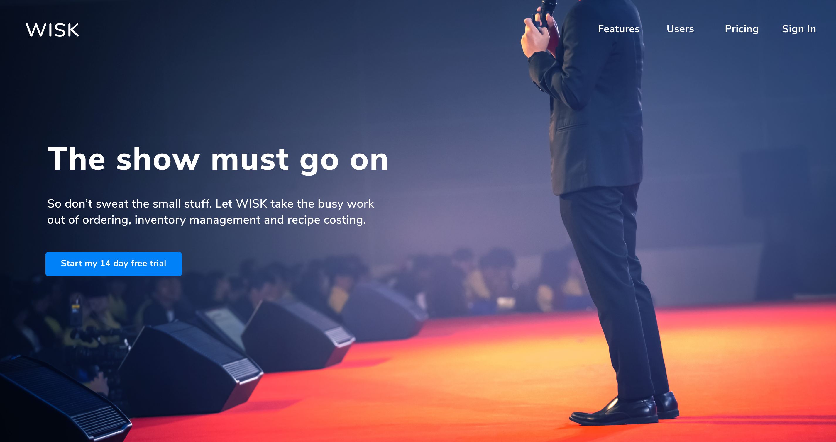 WISK new homepage design concept 1