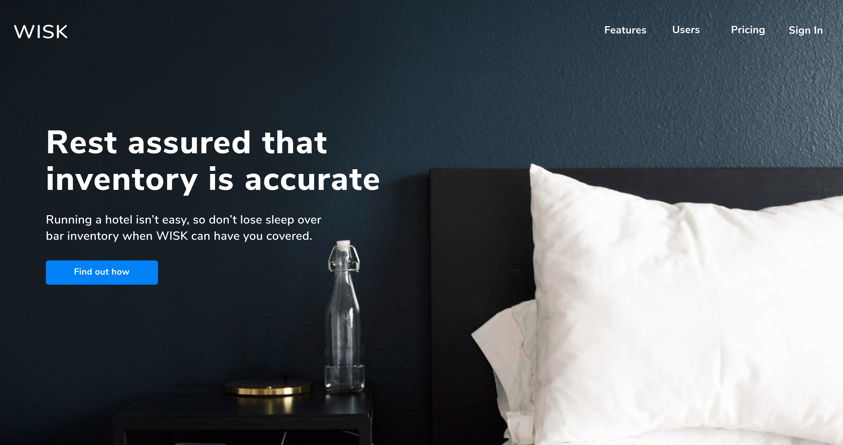 WISK new homepage design concept 3