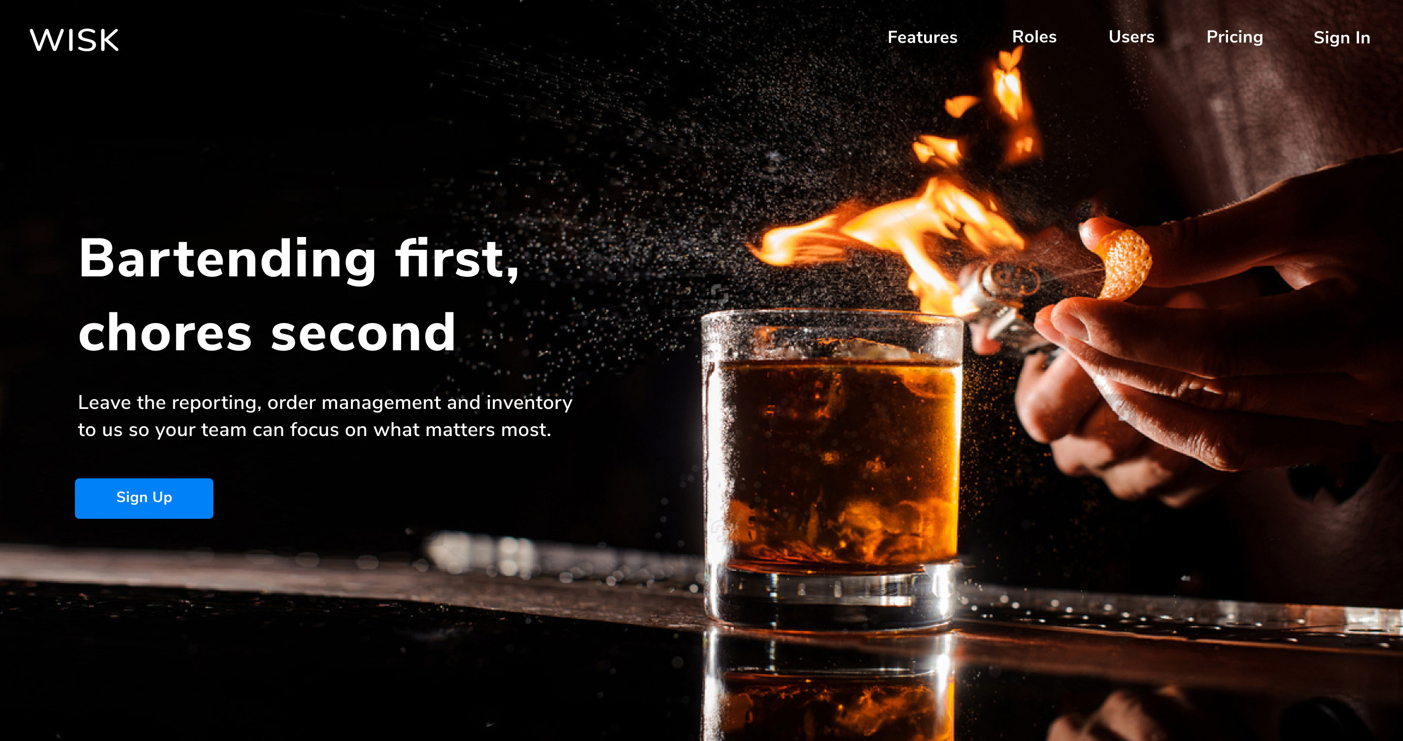 WISK new homepage design concept 4