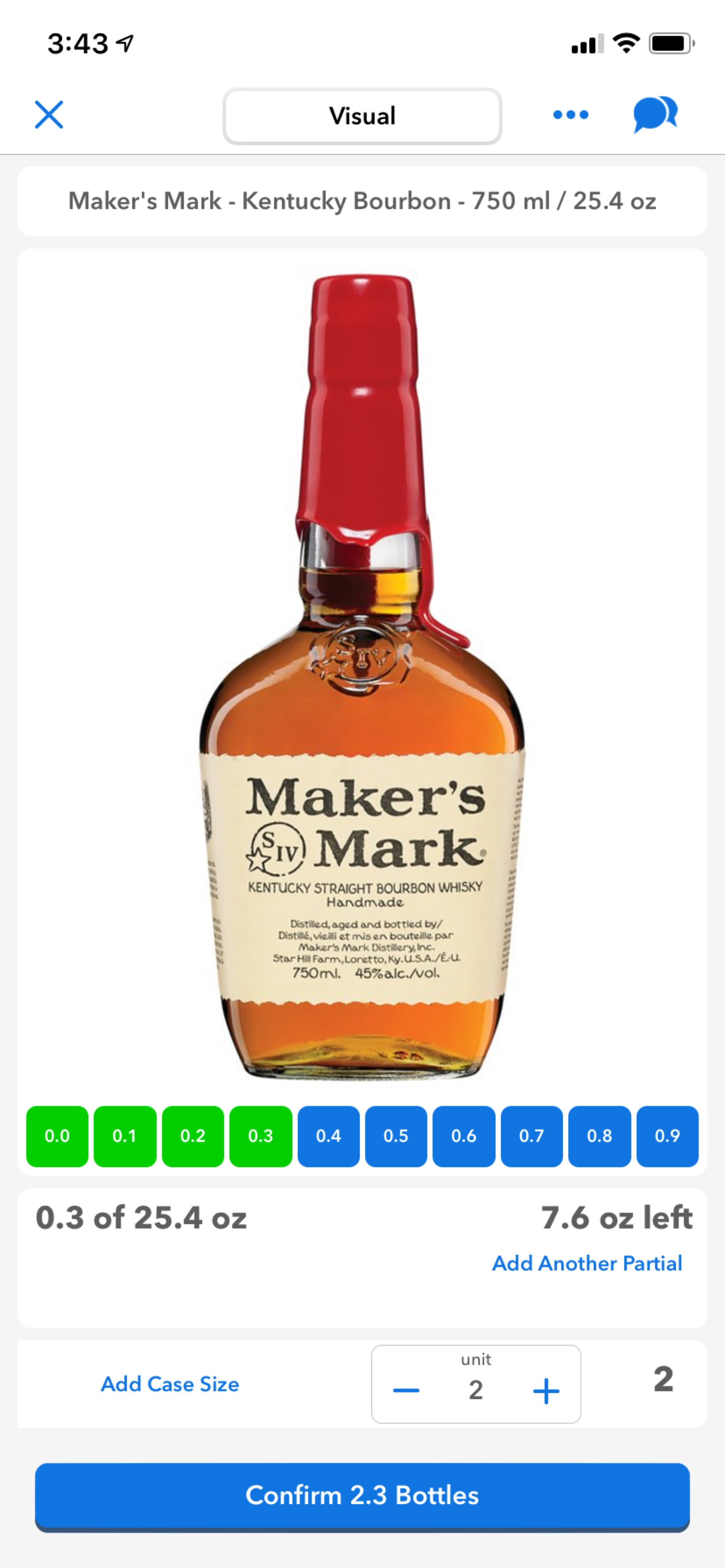 WISK mobile app intuitive UI screen